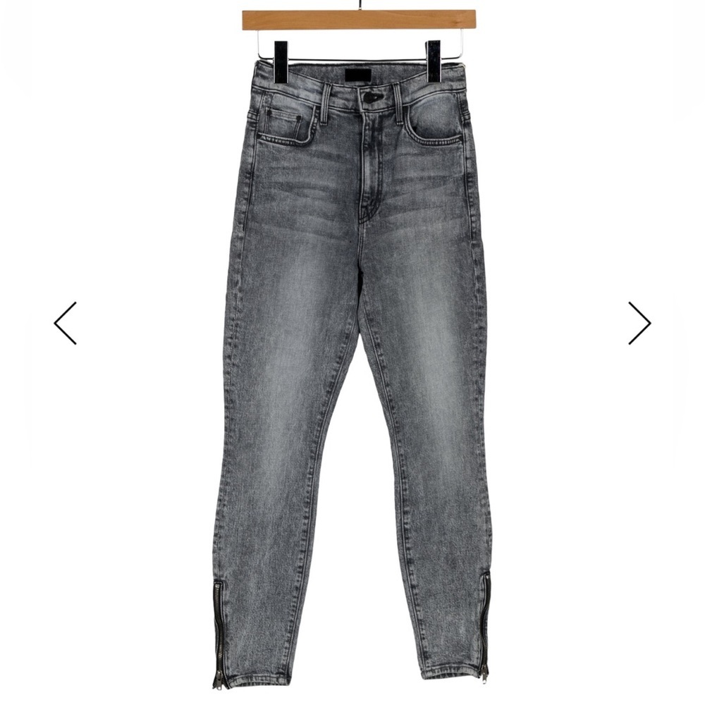 MOTHER The Swooner skinny ankle denim zipper detail Ladies size 24 waist NEW